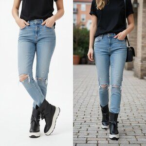 UNISEX: Akasha Designer Casual Leather Boots / Sneakers – Black